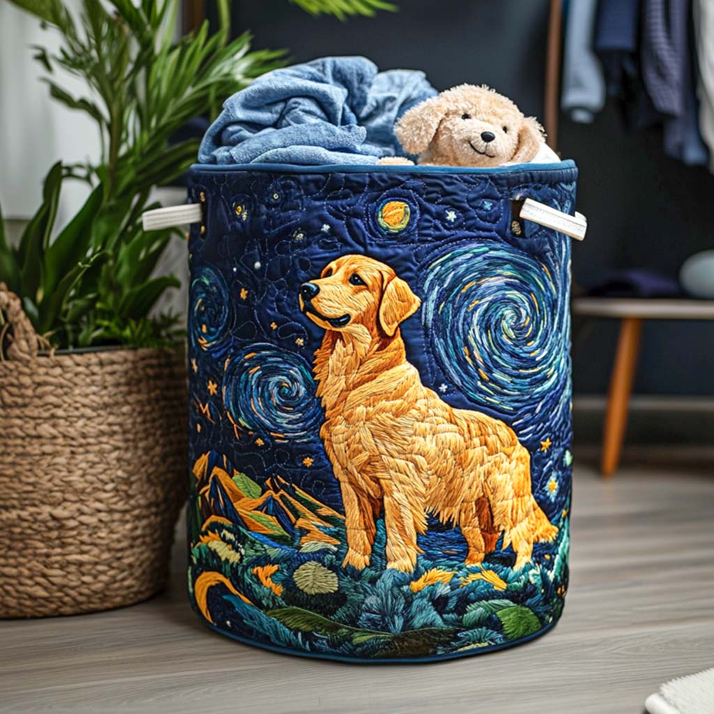 Golden Tail Wag Laundry Basket Laundry Gifts, Housewarming Gift Ideas, Mother's Day Gifts
