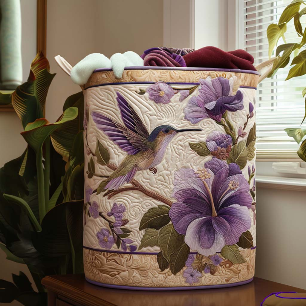 Graceful Hummingbird Laundry Basket Laundry Gifts, Housewarming Gift Ideas, Mother's Day Gifts