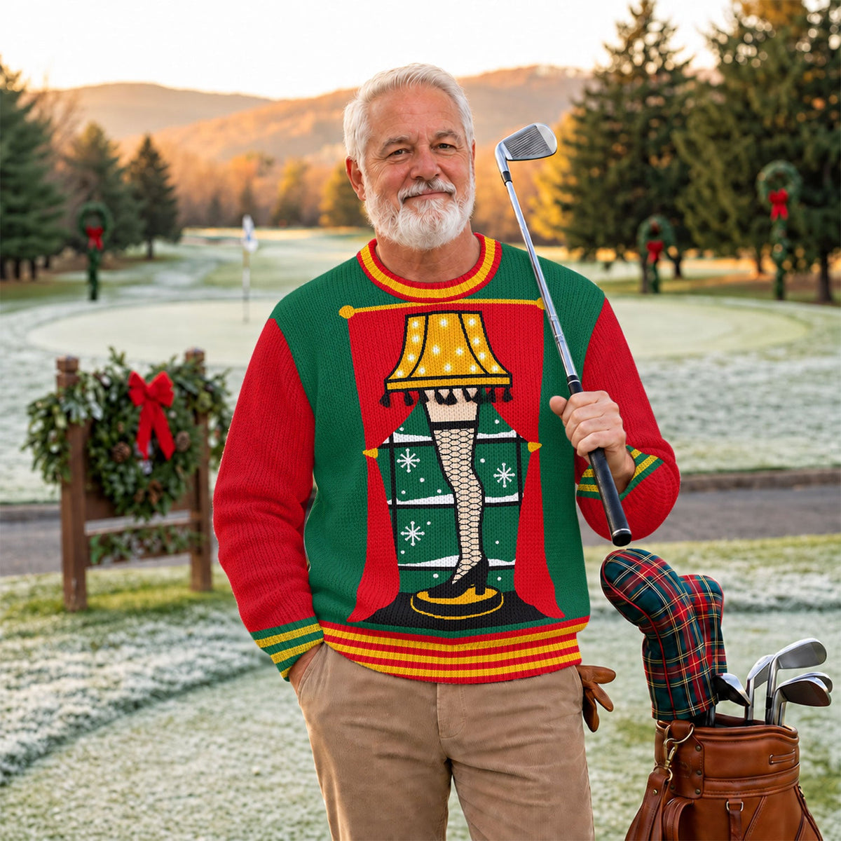Leg Lamp Ugly Christmas Sweater - view 3