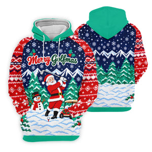 Christmas Merry Golfmas Santa Golf Shirt, Golf Shirts For Men, Mens Golf Clothing