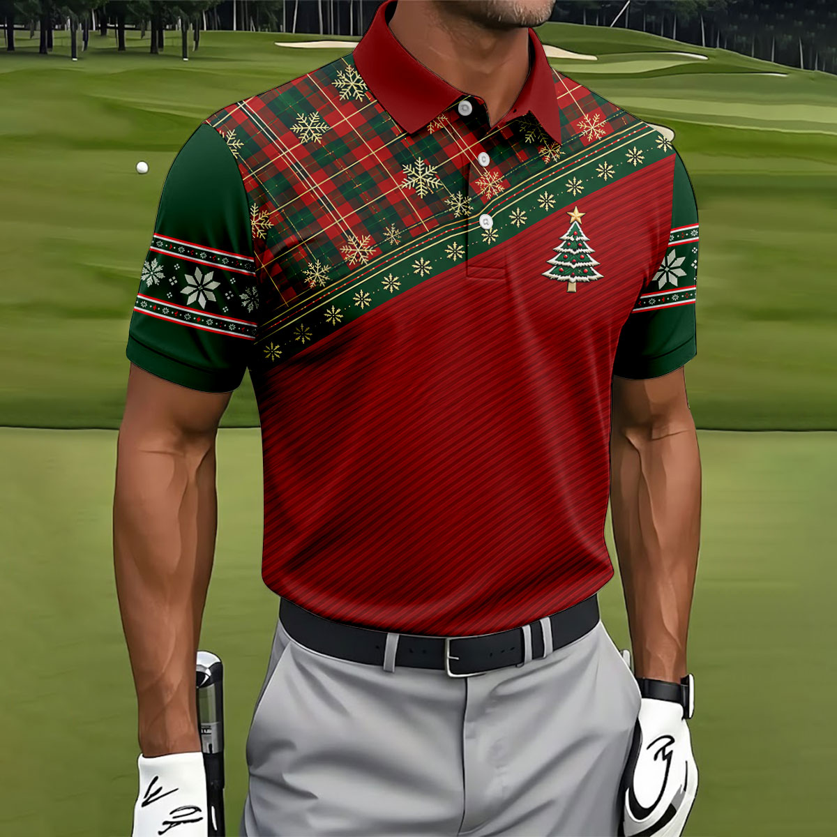 Christmas Golf Apparel - Men - View 3