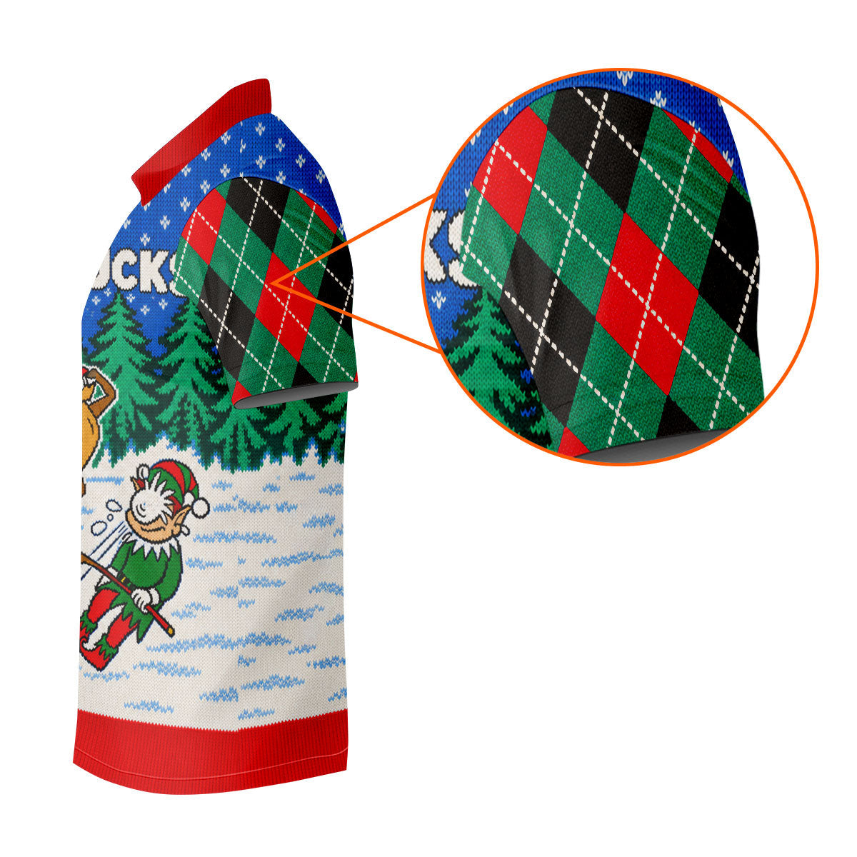 Christmas Golf Sucks Santa Golf Shirt, Mens Golf Shirts, Mens Holiday Golf Shirts