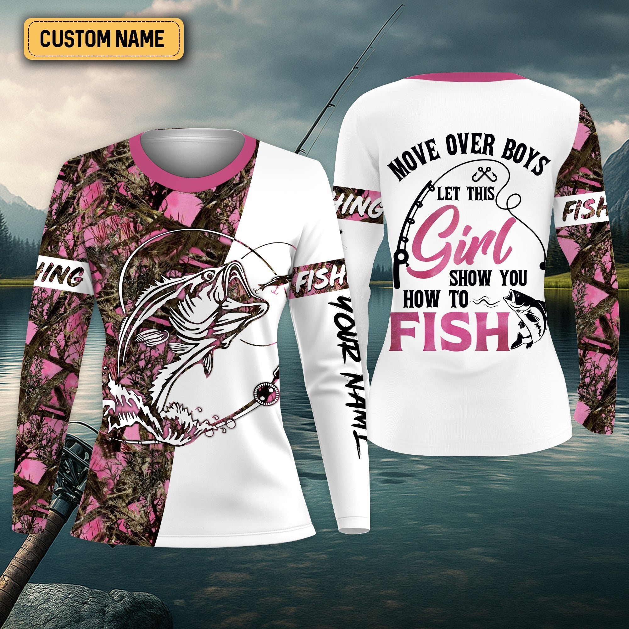 How To Fish, Pink Fishing Shirt, Fishing UPF Shirts,  Funny Fishing Shirts, UV Shirts For Women, Long Sleeve Sun Shirt