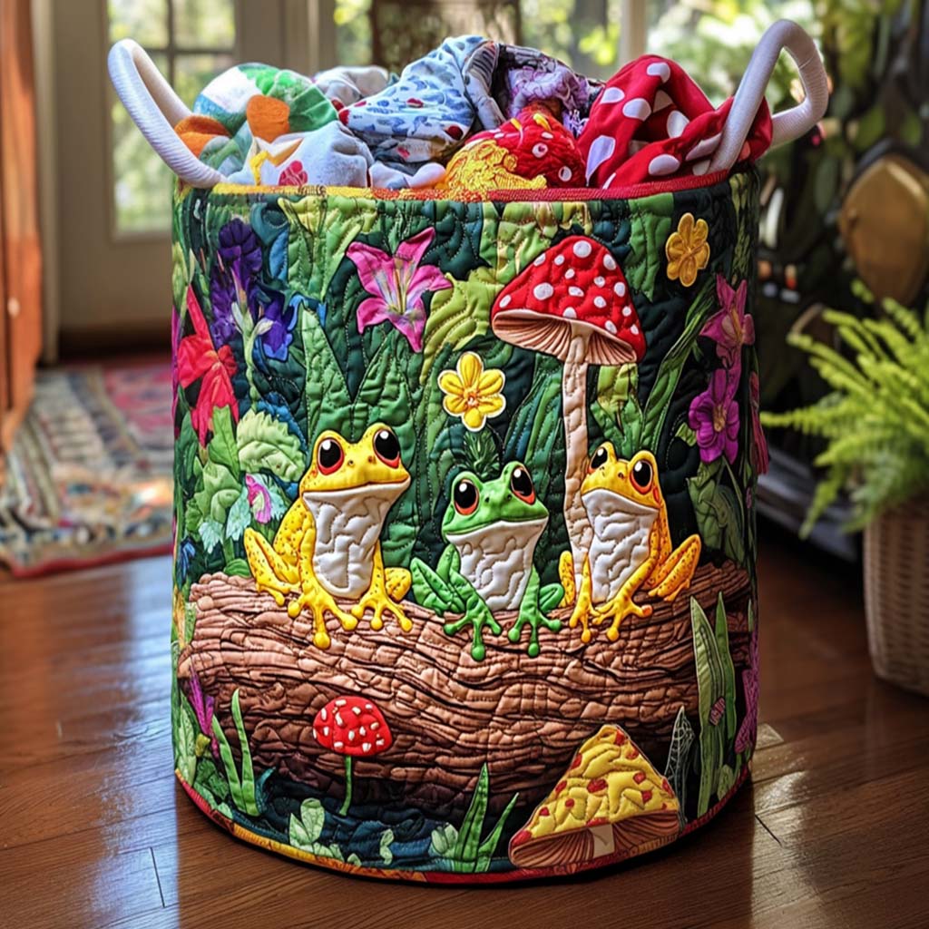 Happy Frogs Laundry Basket Laundry Gifts, Housewarming Gift Ideas, Mother's Day Gifts