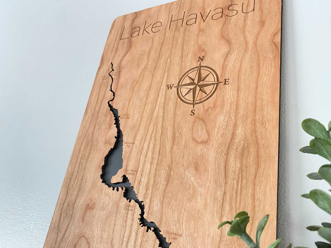 Lake Havasu Map Wood Sign Unique Christmas Gifts For HIm CustomFam Lake havasu map wood sign unique christmas gifts for him customfam