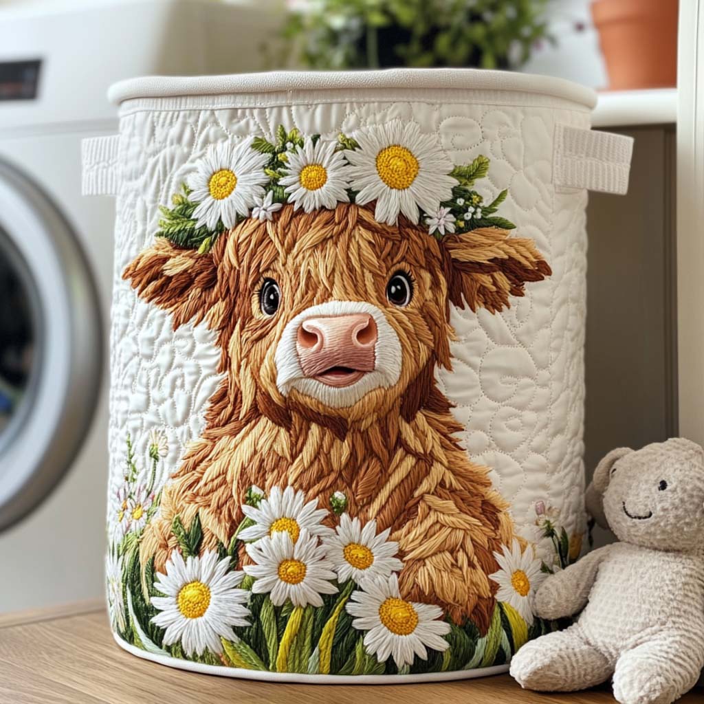 Highland Bloom Laundry Basket Laundry Gifts, Housewarming Gift Ideas, Mother's Day Gifts