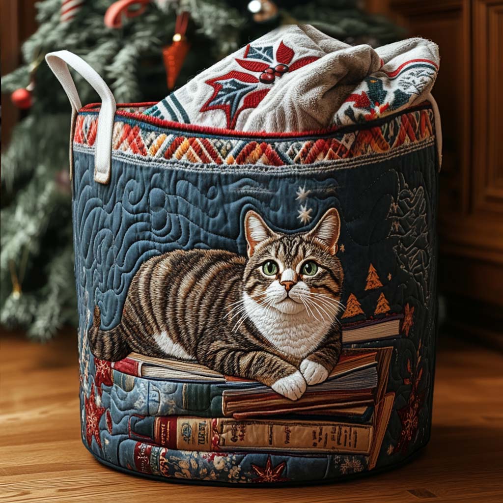 Holiday Story Cat Laundry Basket Laundry Gifts, Housewarming Gift Ideas, Mother's Day Gifts