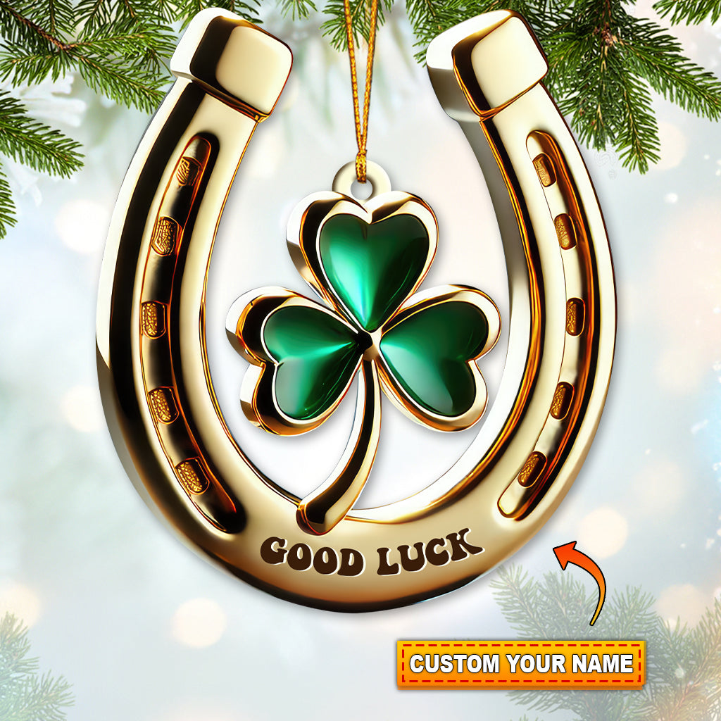 Irish Clover, Custom Irish Ornament, Christmas Gift for Ireland Lovers