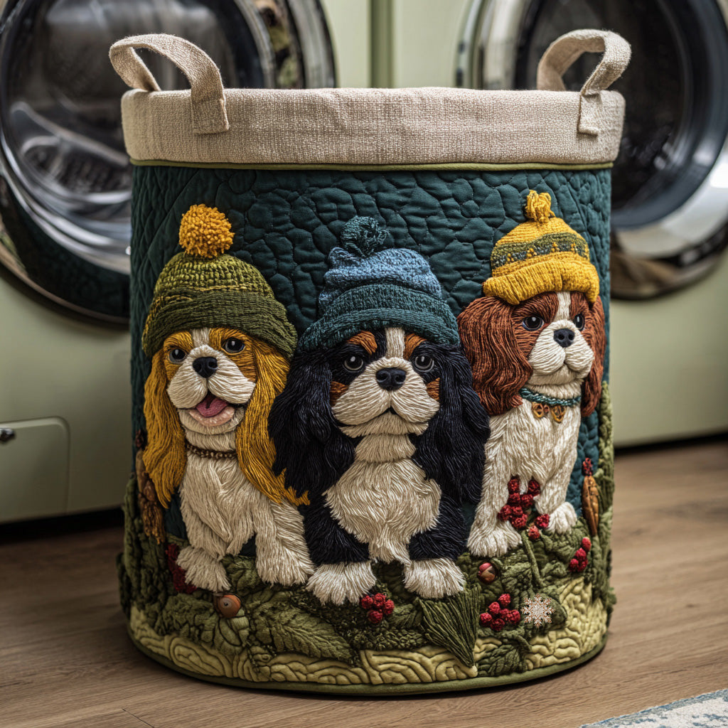 King Charles Cozy Laundry Basket Laundry Gifts, Housewarming Gift Ideas, Mother's Day Gifts