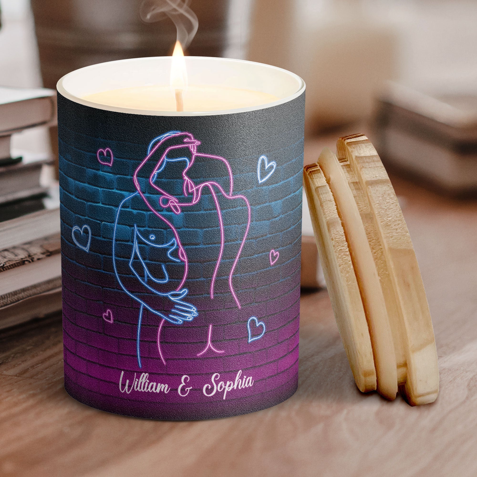 Light When You Want Me Flameless LED Candle, Personalized Led Candles, Valentine Gifts For Him