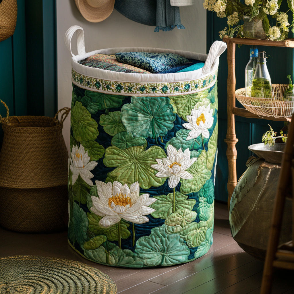 Lily Pond Freshness Laundry Basket Laundry Gifts, Housewarming Gift Ideas, Mother's Day Gifts