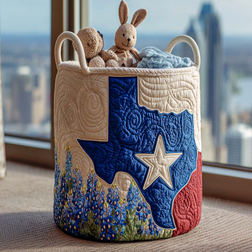 Meadow of Bluebonnets Laundry Basket Laundry Gifts, Housewarming Gift Ideas, Mother's Day Gifts