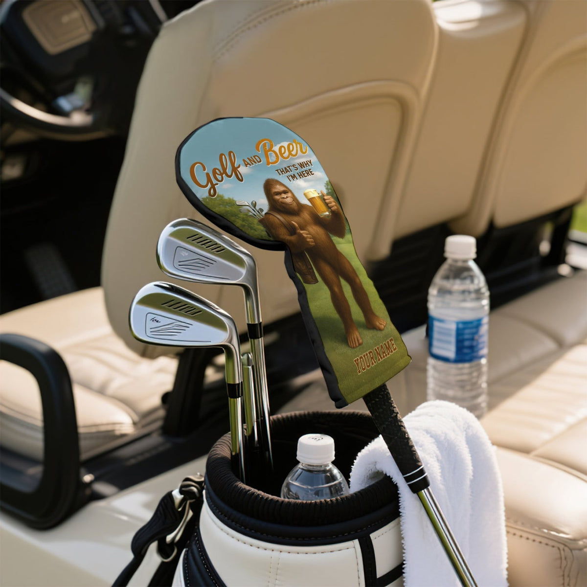 Bigfoot Golf And Beer Head Cover - Custom Golf Headcovers - View 3