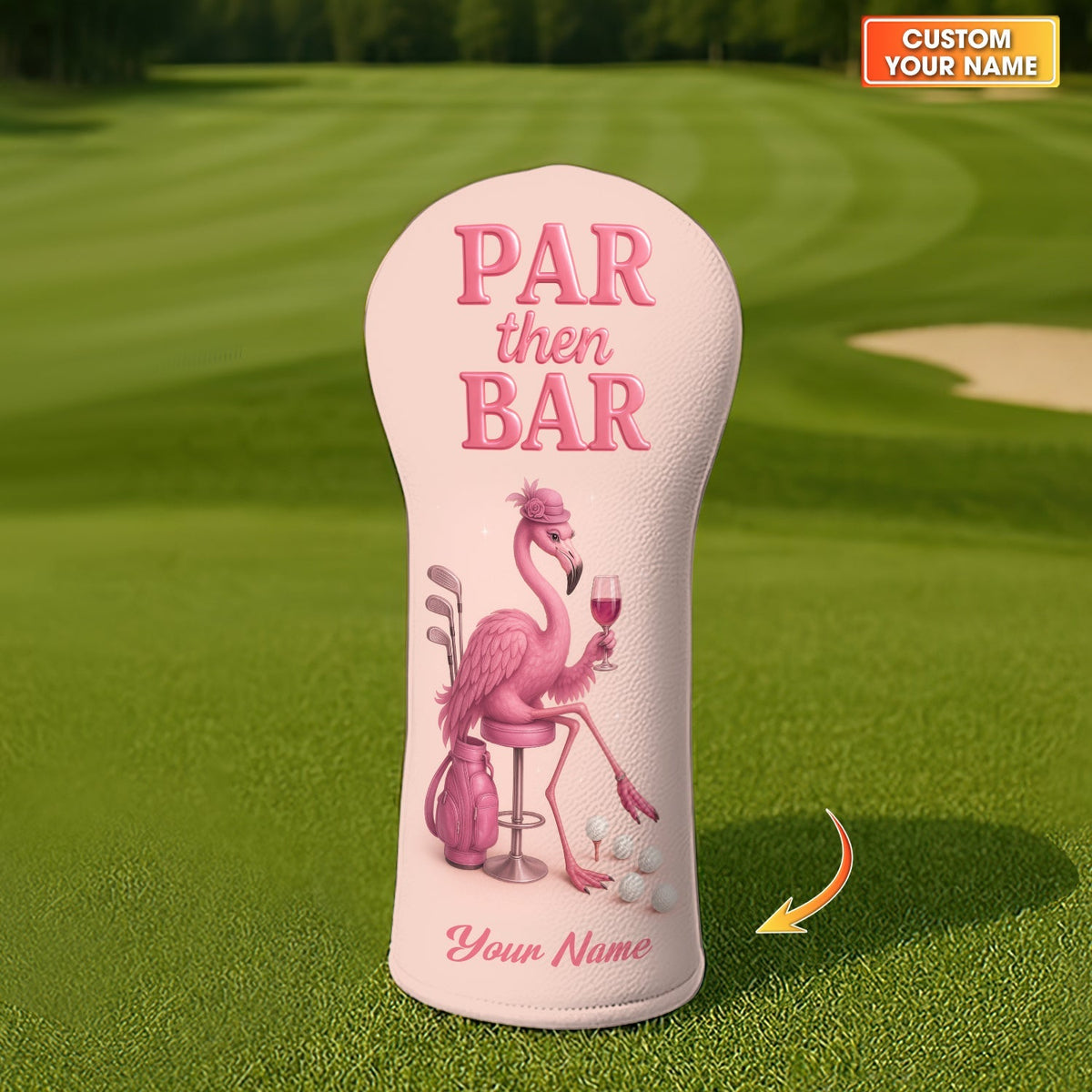 Flamingo Golf Head Cover - Custom Golf Headcovers Gift