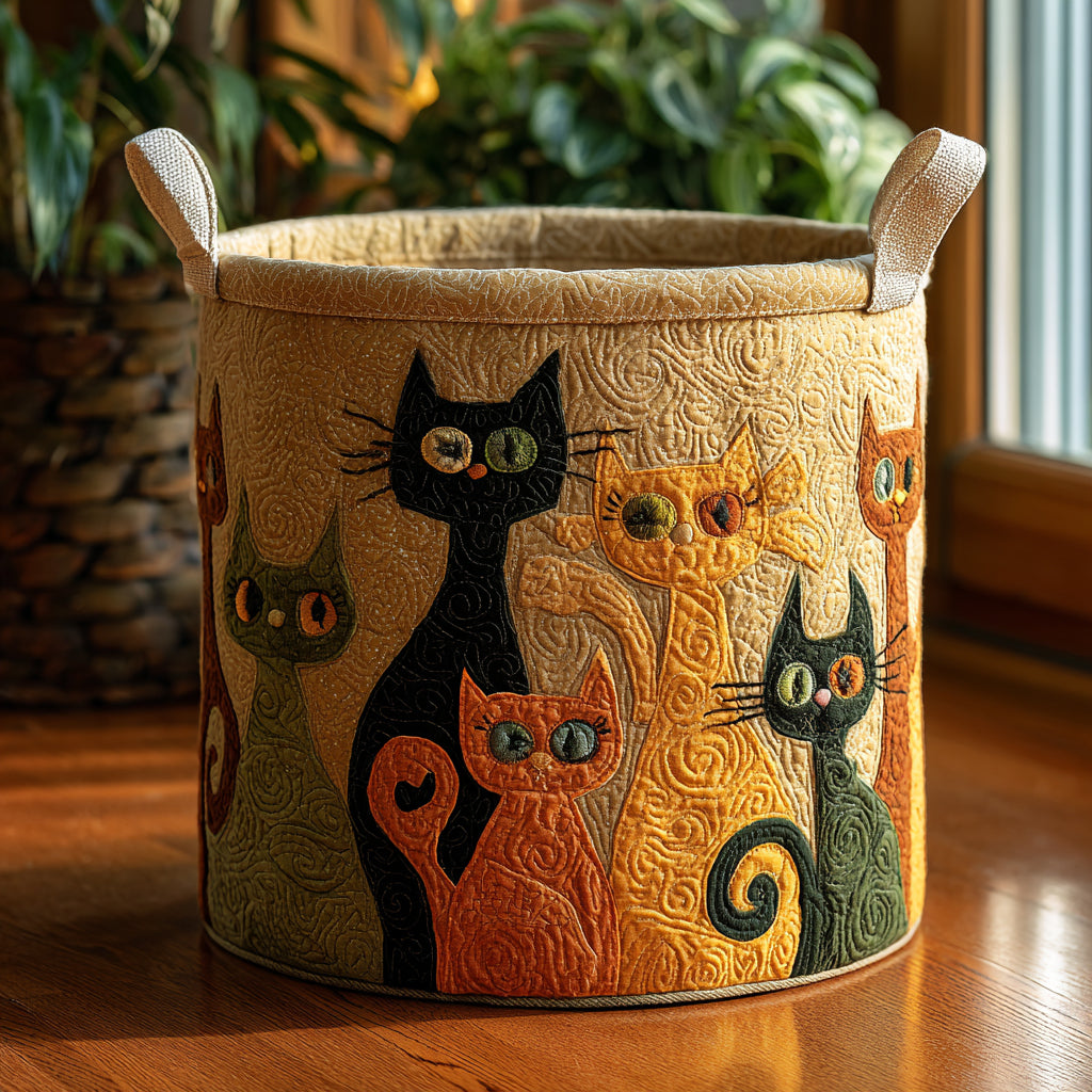 Mystic Cats Laundry Basket Laundry Gifts, Housewarming Gift Ideas, Mother's Day Gifts