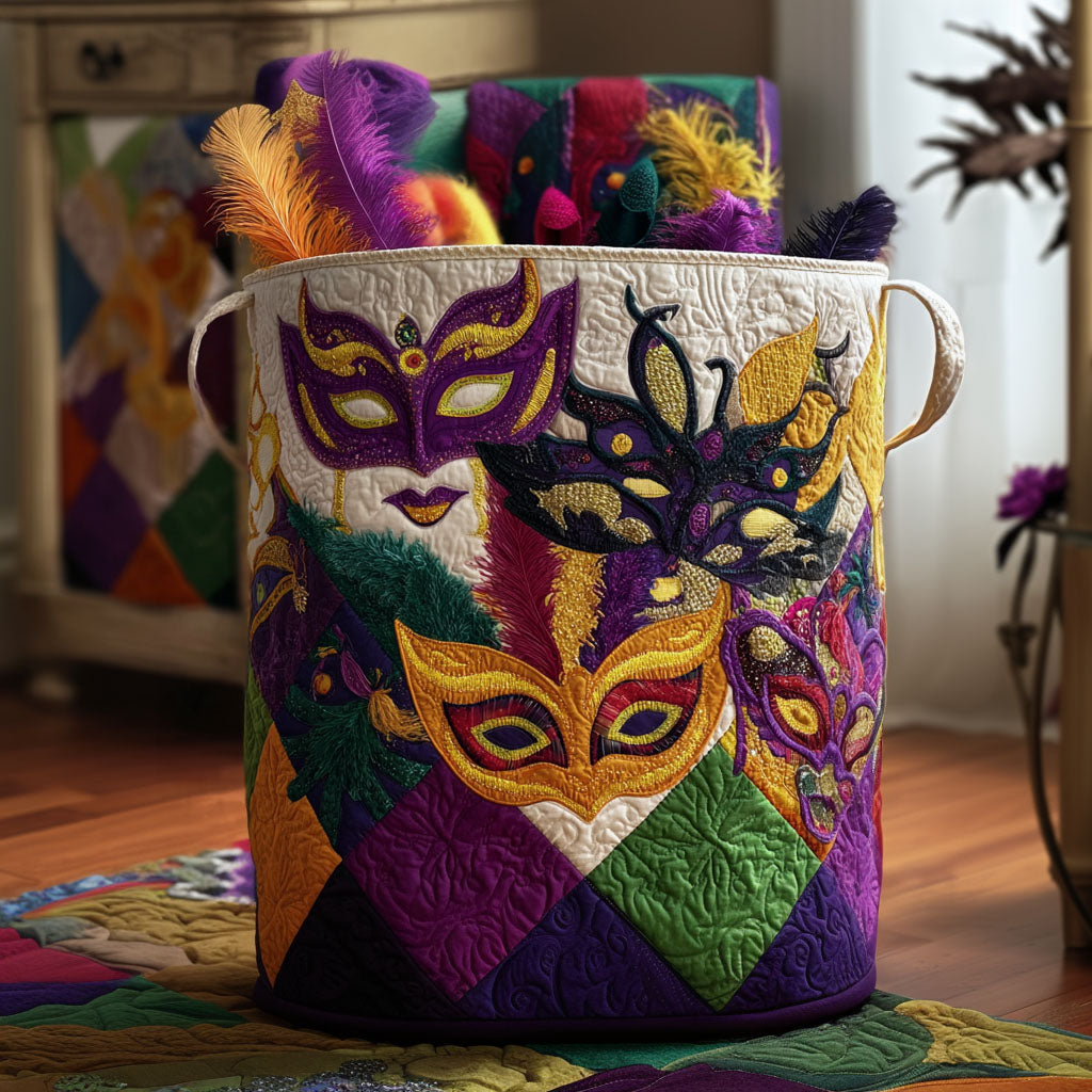 Mystic Masquerade Laundry Basket Laundry Gifts, Housewarming Gift Ideas, Mother's Day Gifts