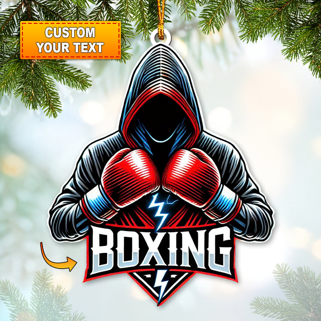 Boxing Christmas Ornament, Boxer Holiday Decoration, Gift For Boxing Lover