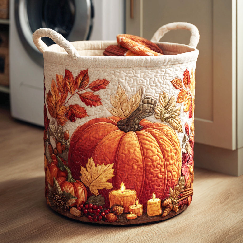 Pumpkin Harvest Laundry Basket Laundry Gifts, Housewarming Gift Ideas, Mother's Day Gifts
