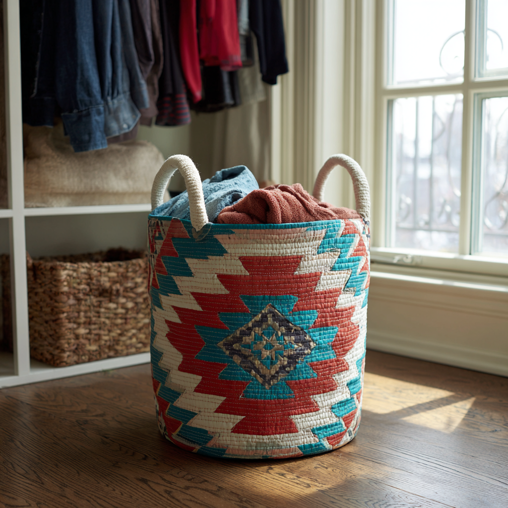 River Flame Laundry Basket Laundry Gifts, Housewarming Gift Ideas, Mother's Day Gifts
