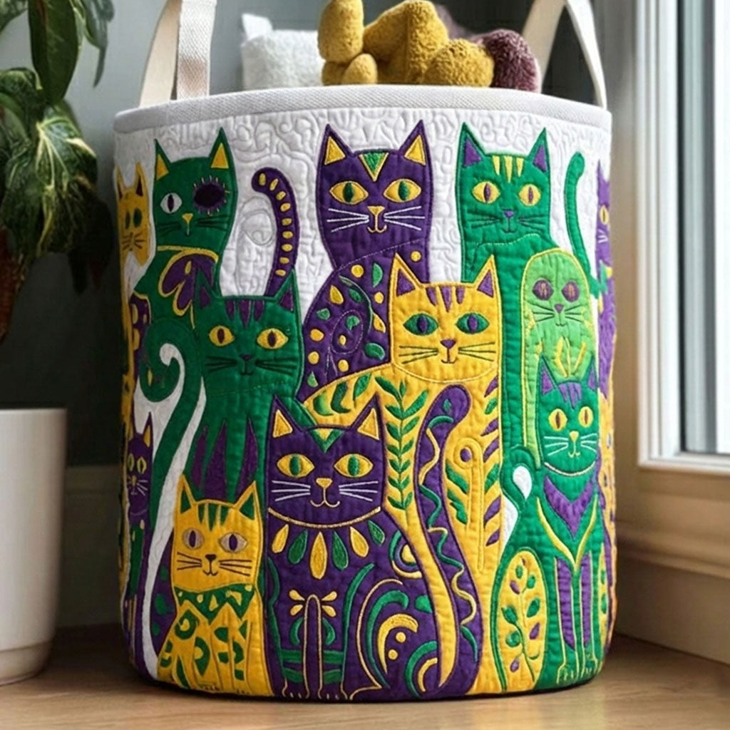 Royal Revelry Felines Laundry Basket Laundry Gifts, Housewarming Gift Ideas, Mother's Day Gifts