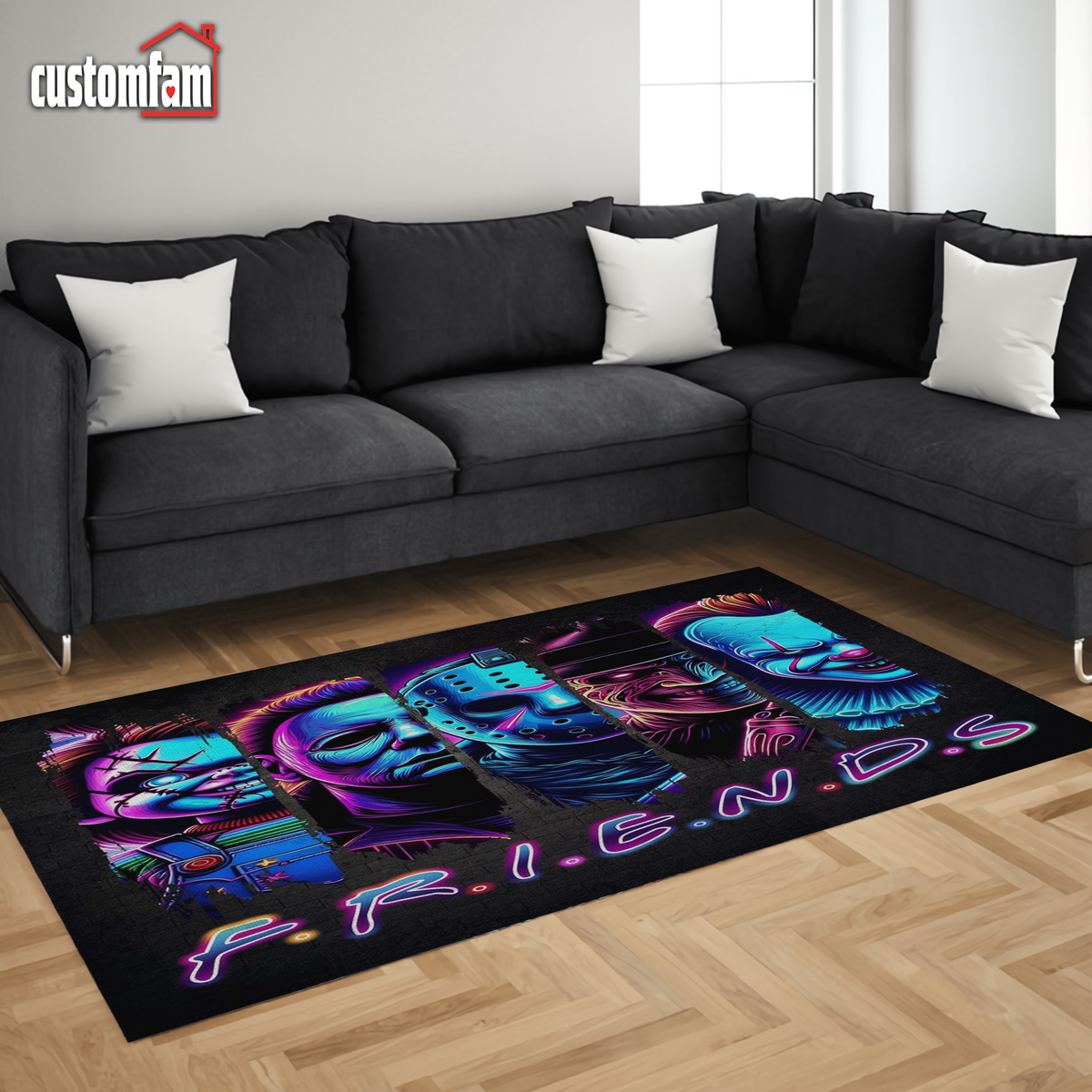 Horror Friends, Horror Movie Rugs, Classic Horror Characters, Creepy H ...