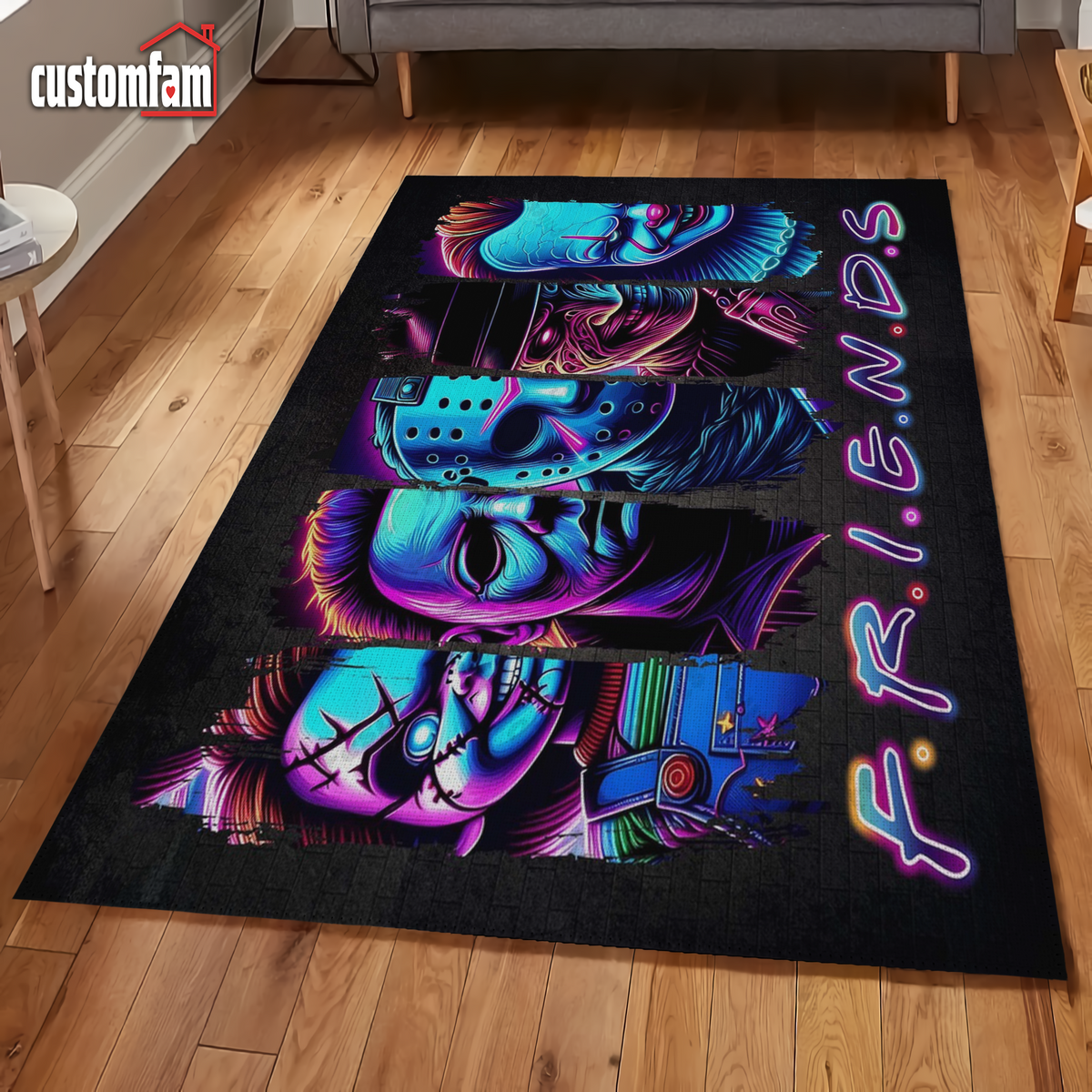 Horror Friends, Horror Movie Rugs, Classic Horror Characters, Creepy H ...