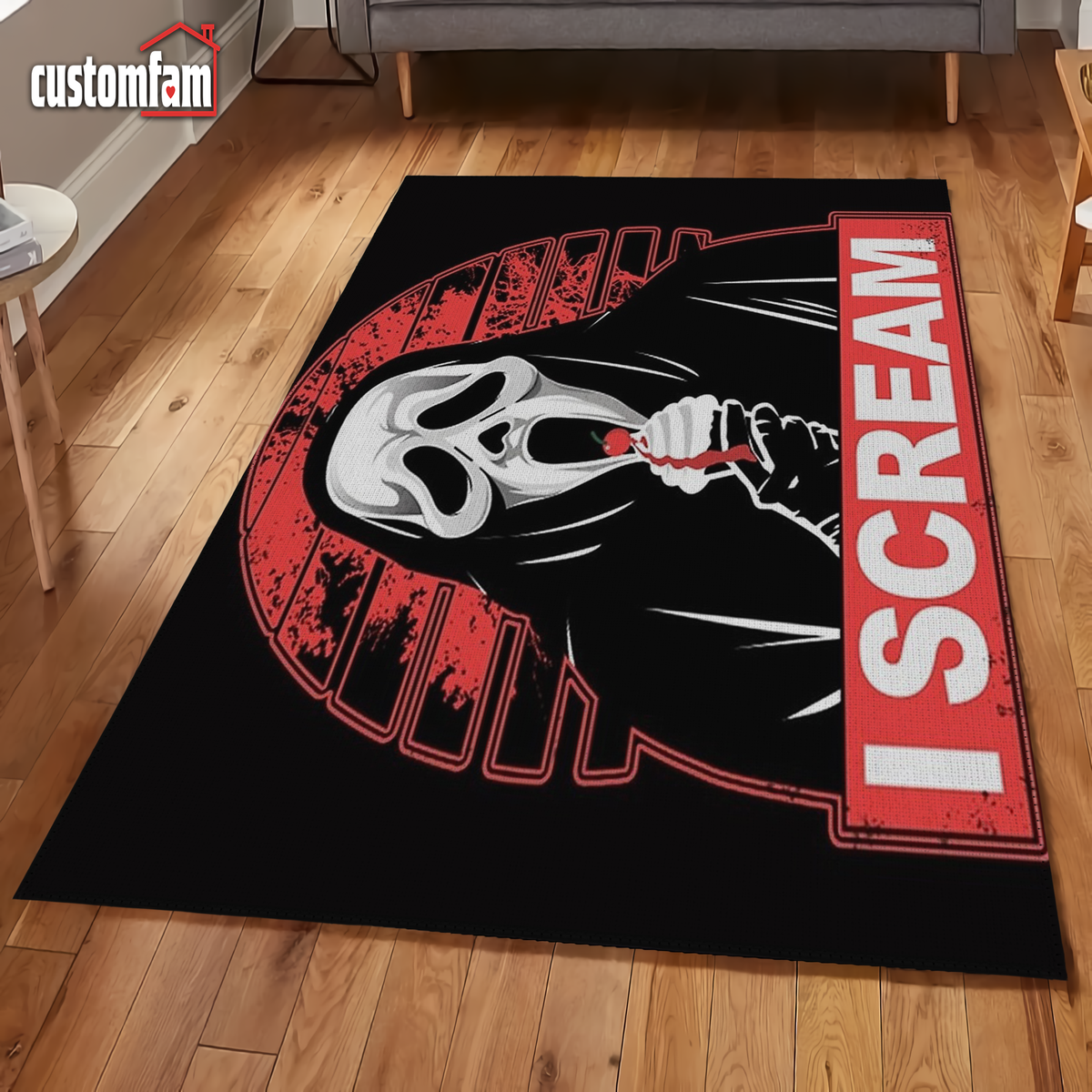 I Scream, Horror Movie Rugs, Classic Horror Characters, Halloween Deco ...