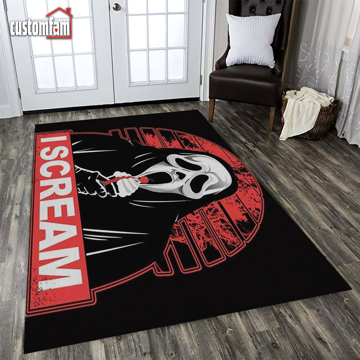 I Scream, Horror Movie Rugs, Classic Horror Characters, Halloween Deco ...