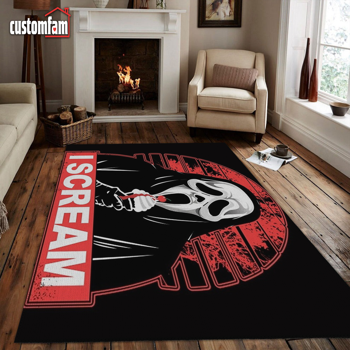 I Scream, Horror Movie Rugs, Classic Horror Characters, Halloween Deco ...