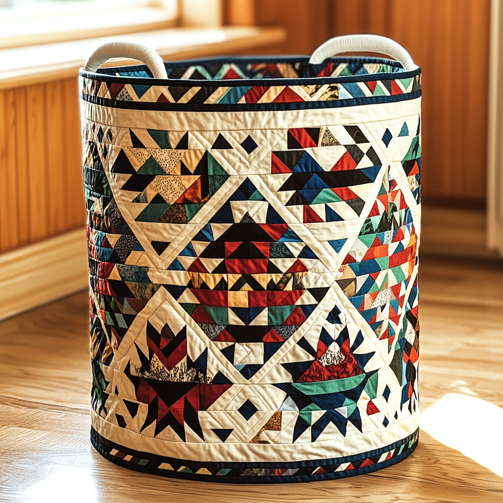 Sacred Quilt Laundry Basket Laundry Gifts, Housewarming Gift Ideas, Mother's Day Gifts