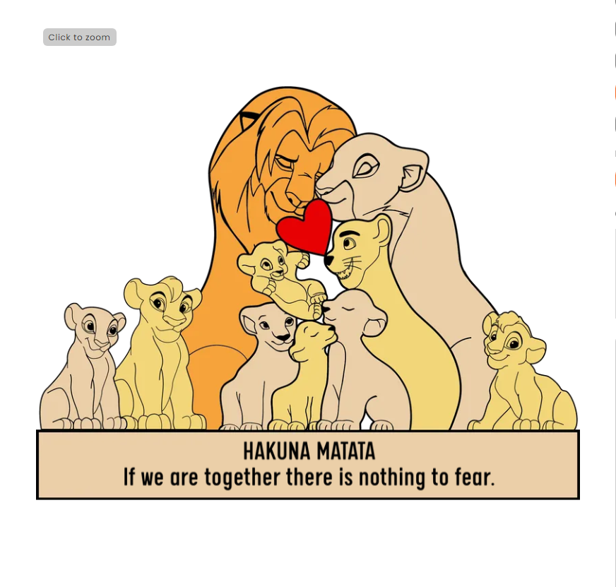 Custom Engraved Wooden Lion Family With 8 Kids Puzzle, Family Puzzle, Family Gift Idea