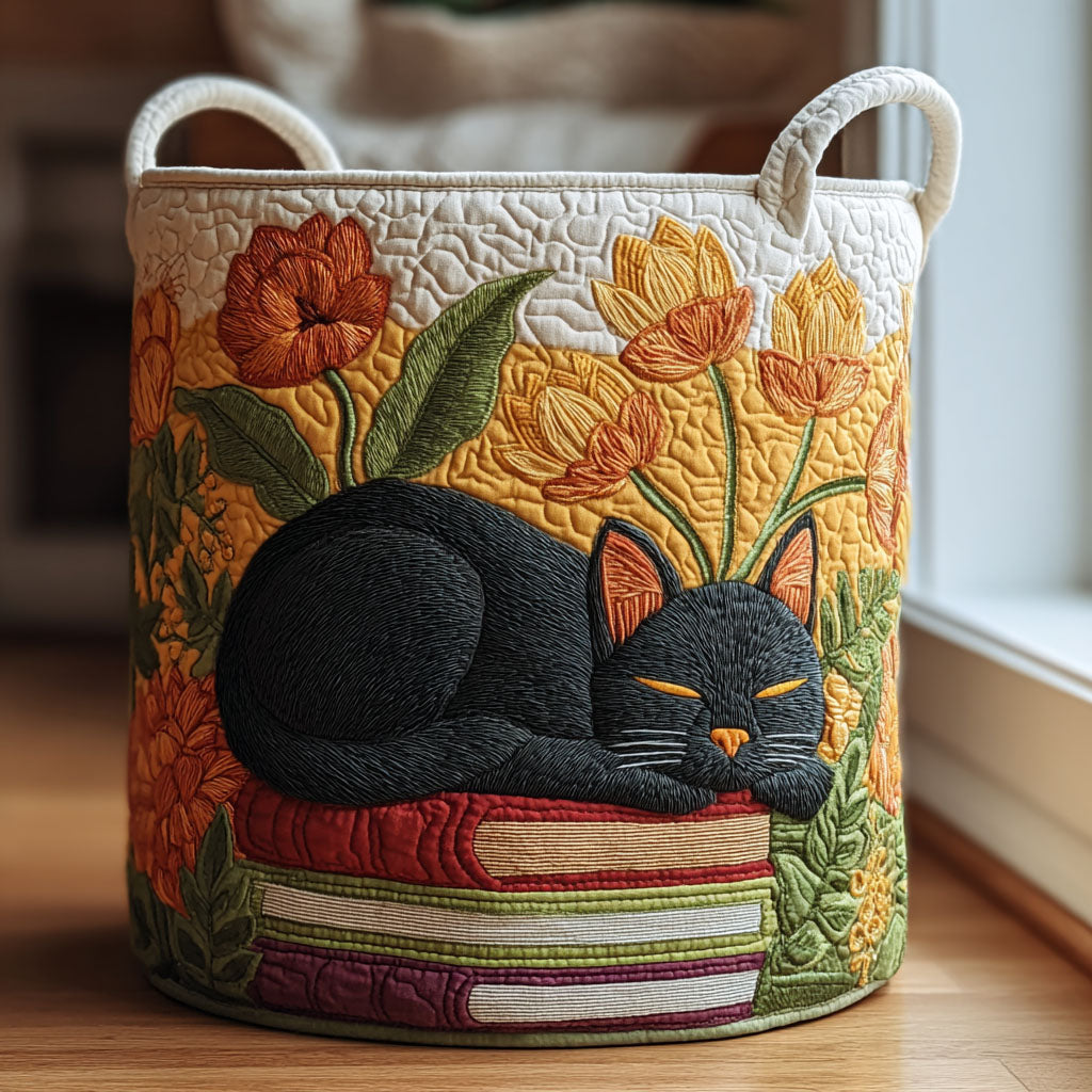 Sleepy Cat Laundry Basket Laundry Gifts, Housewarming Gift Ideas, Mother's Day Gifts