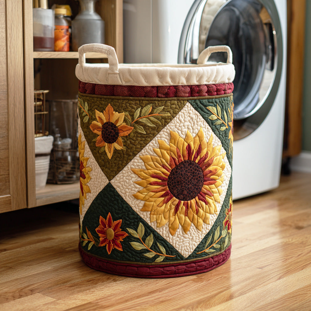 Sunflower Mood Laundry Basket Laundry Gifts, Housewarming Gift Ideas, Mother's Day Gifts