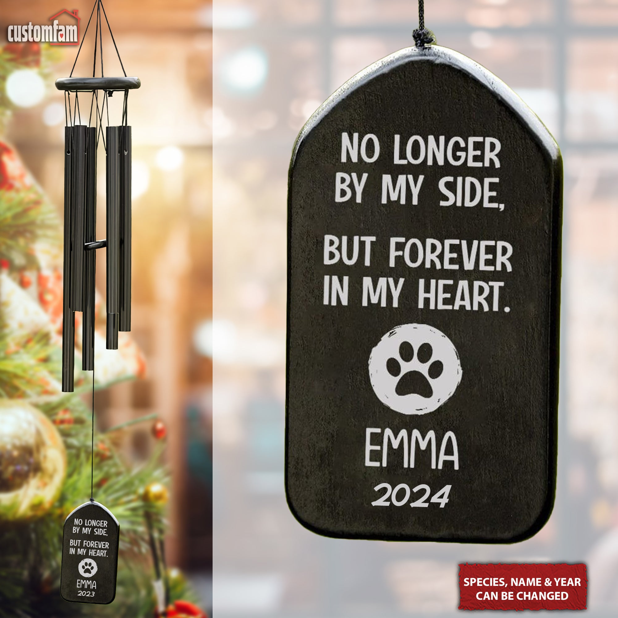 If Love Could Have Saved You Personalized Pet Memorial Wind Chimes, Sympathy Gift