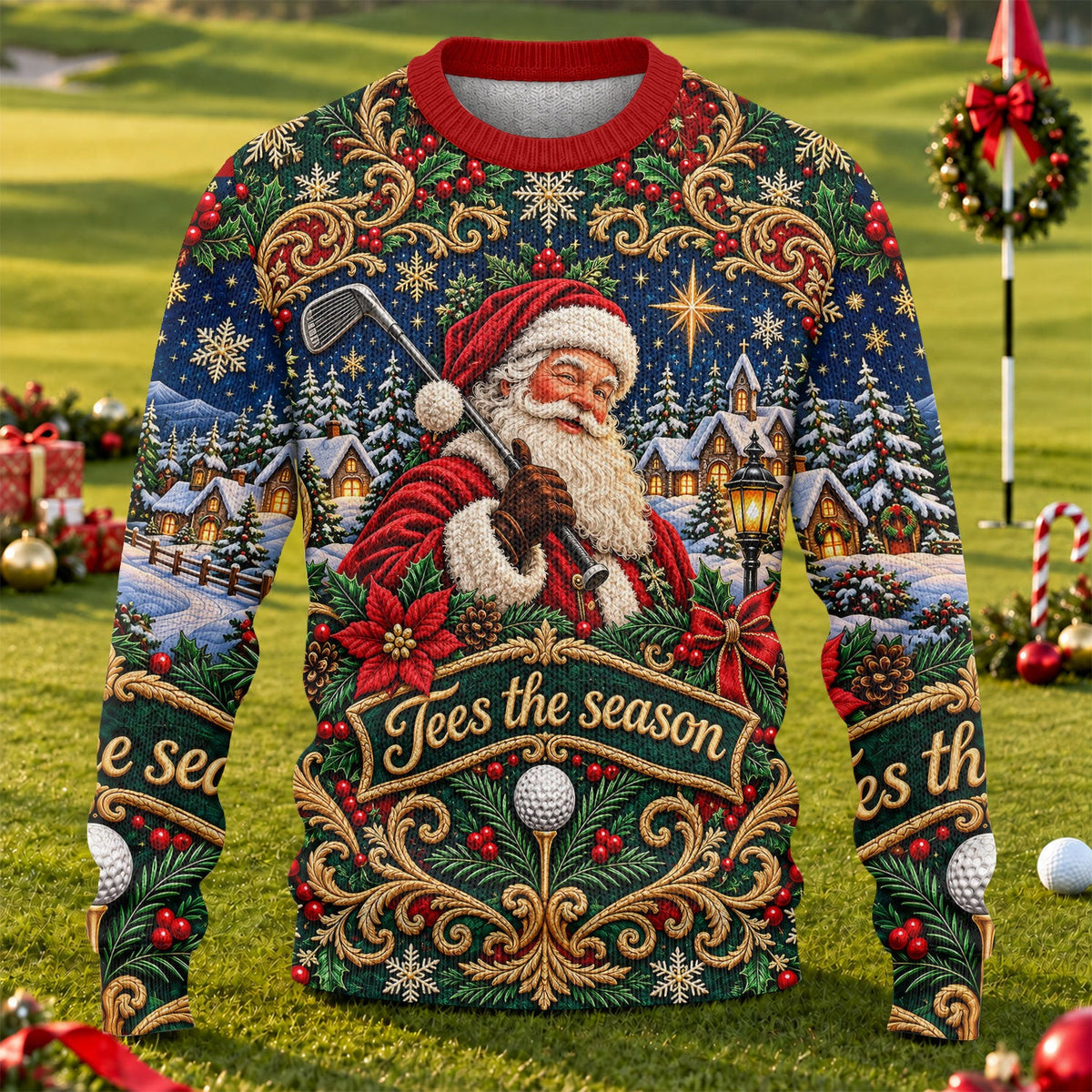 Tees The Season Santa Ugly Christmas Sweater - view 1