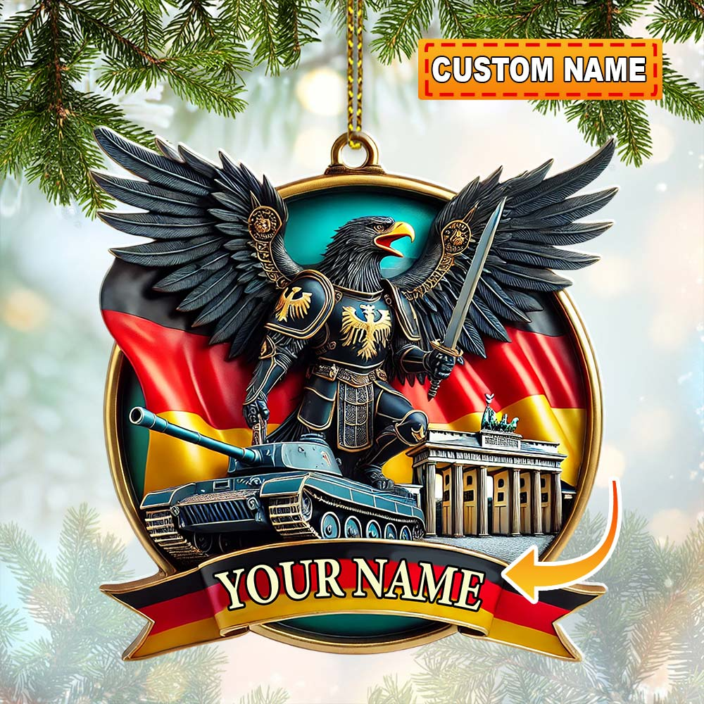 German Christmas Decor, Custom Name Christmas Ornament, Unique Christmas Gift