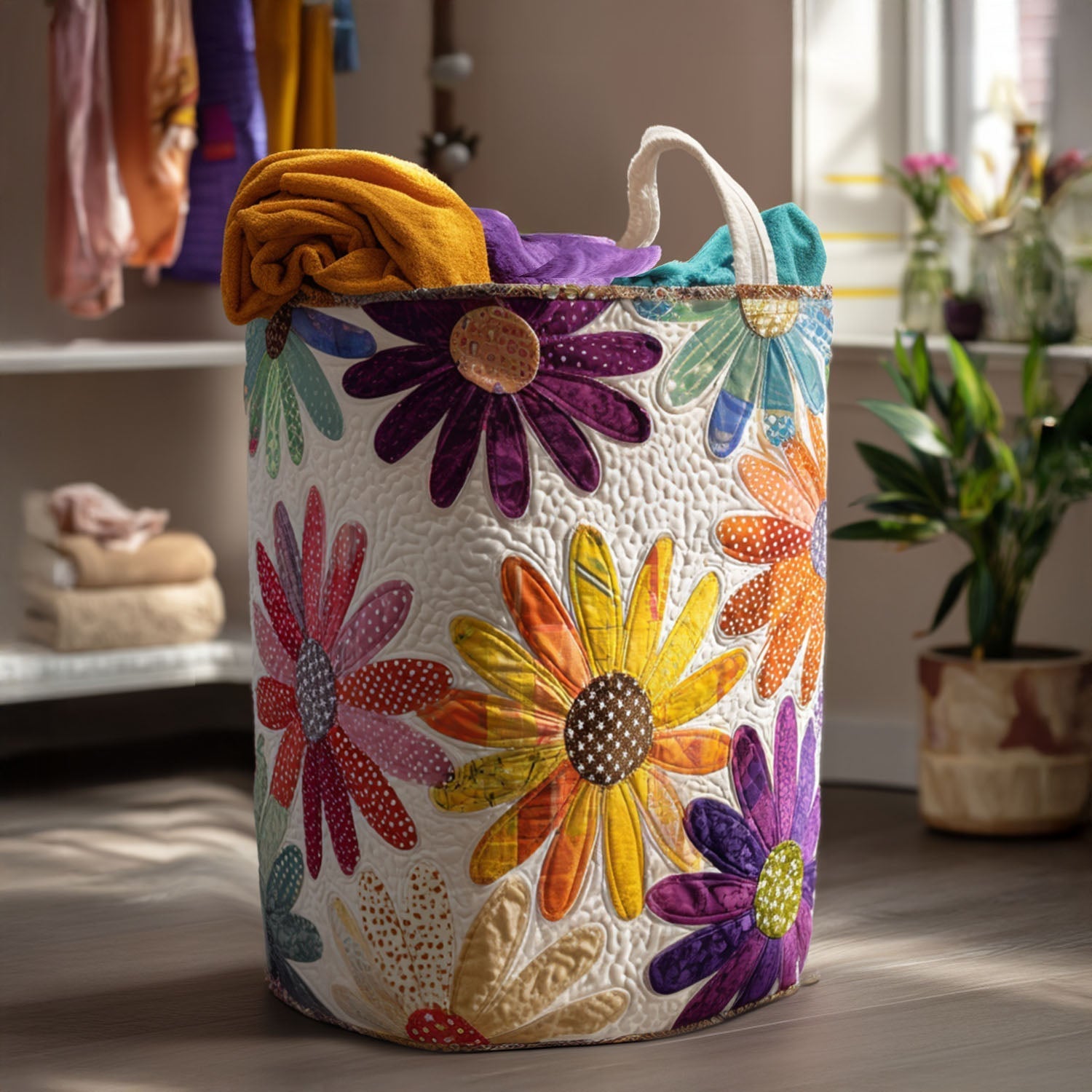 Vintage Garden Laundry Basket Laundry Gifts, Housewarming Gift Ideas, Mother's Day Gifts
