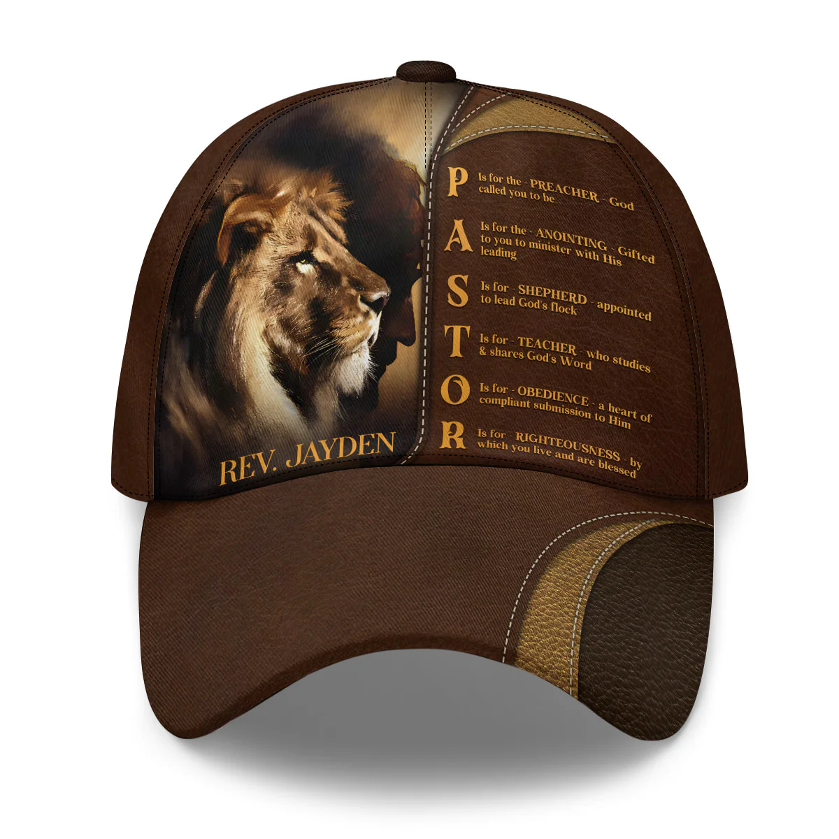 Pastor Preacher Anointing Shepherd Teacher Obedience Righteousness Classic Cap, Christian Baseball Cap, Christian Gifts For Men