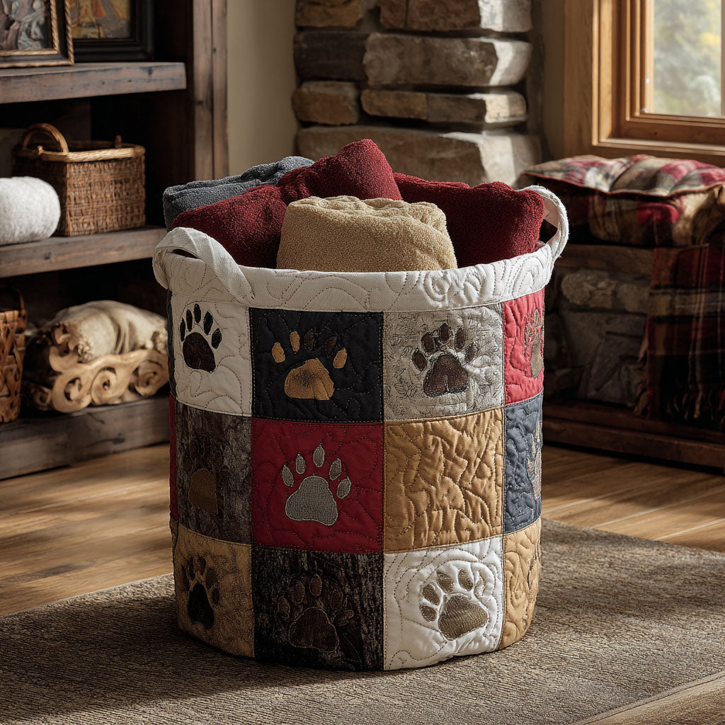 Warm Cabin Whiskers Laundry Basket Laundry Gifts, Housewarming Gift Ideas, Mother's Day Gifts