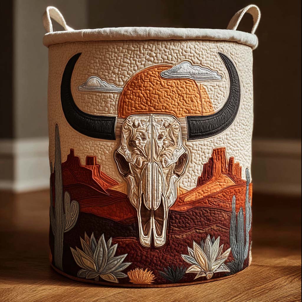 Western Desert Laundry Basket Laundry Gifts, Housewarming Gift Ideas, Mother's Day Gifts