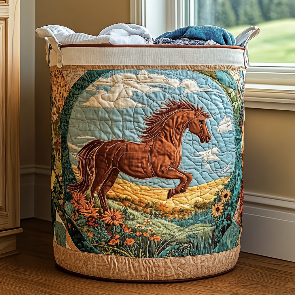 Wild Horse Laundry Basket Laundry Gifts, Housewarming Gift Ideas, Mother's Day Gifts