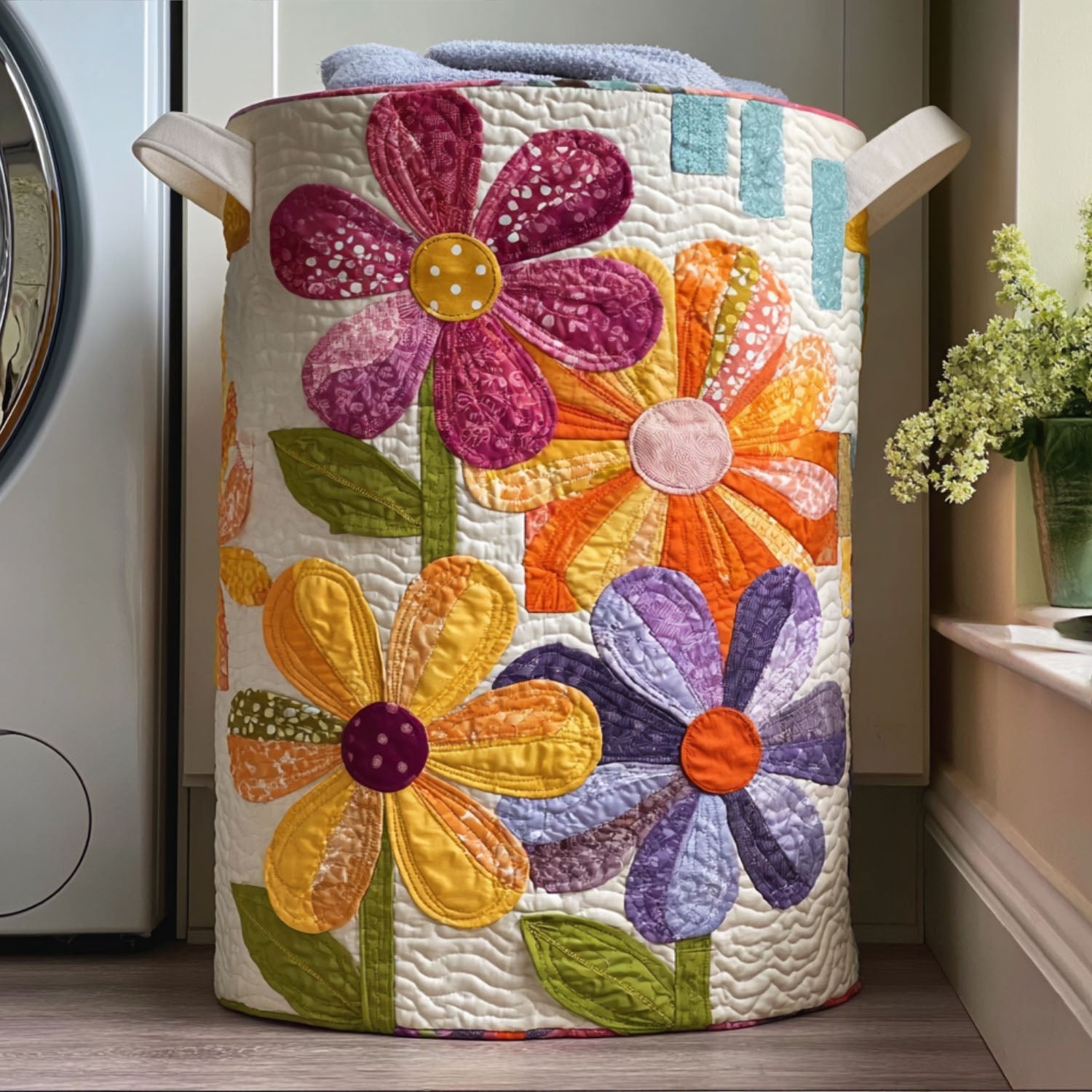 Wildflower Waltz Laundry Basket Laundry Gifts, Housewarming Gift Ideas, Mother's Day Gifts