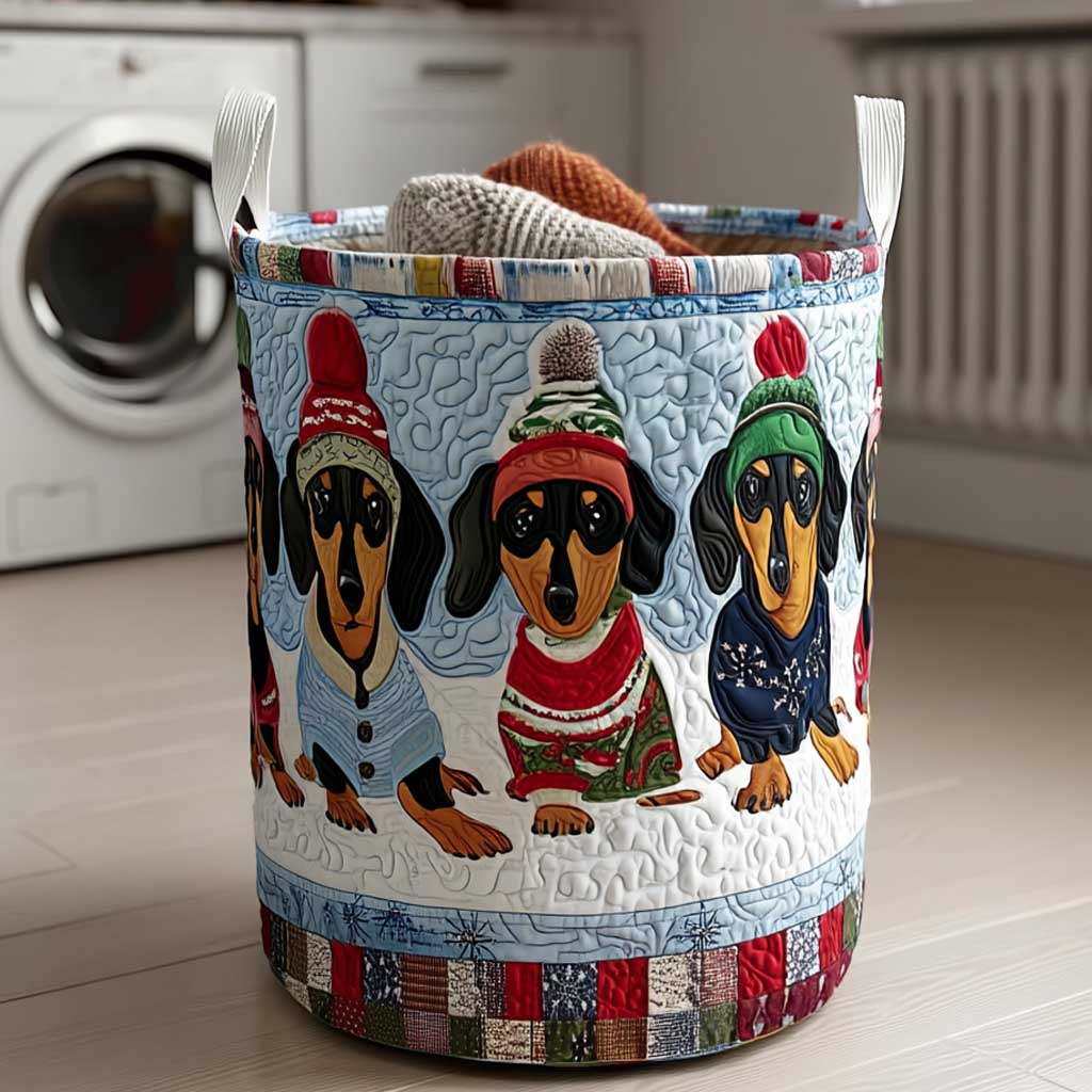 Winter Woofs Laundry Basket Laundry Gifts, Housewarming Gift Ideas, Mother's Day Gifts