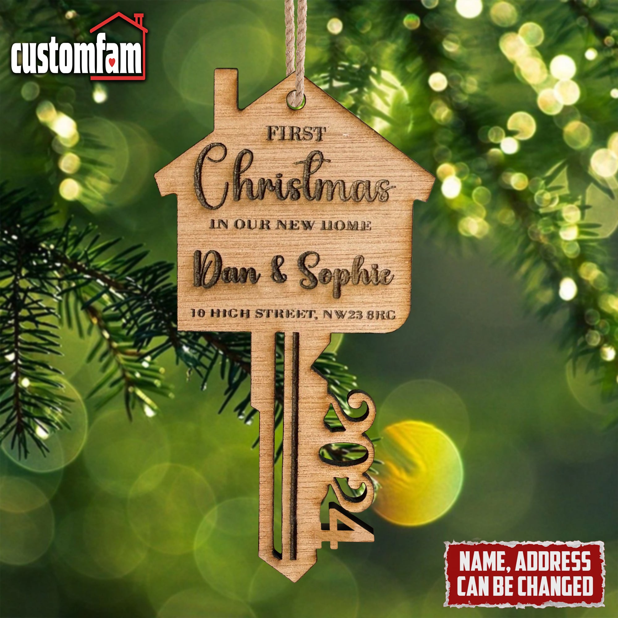 First Christmas In Our New Home Personalized Christmas Ornaments, First Christmas Gift