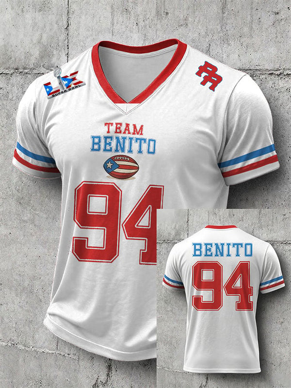 Benito Bowl Super Bunny Puerto Rico Shirt, Football Vneck Tee, Game Day Shirt