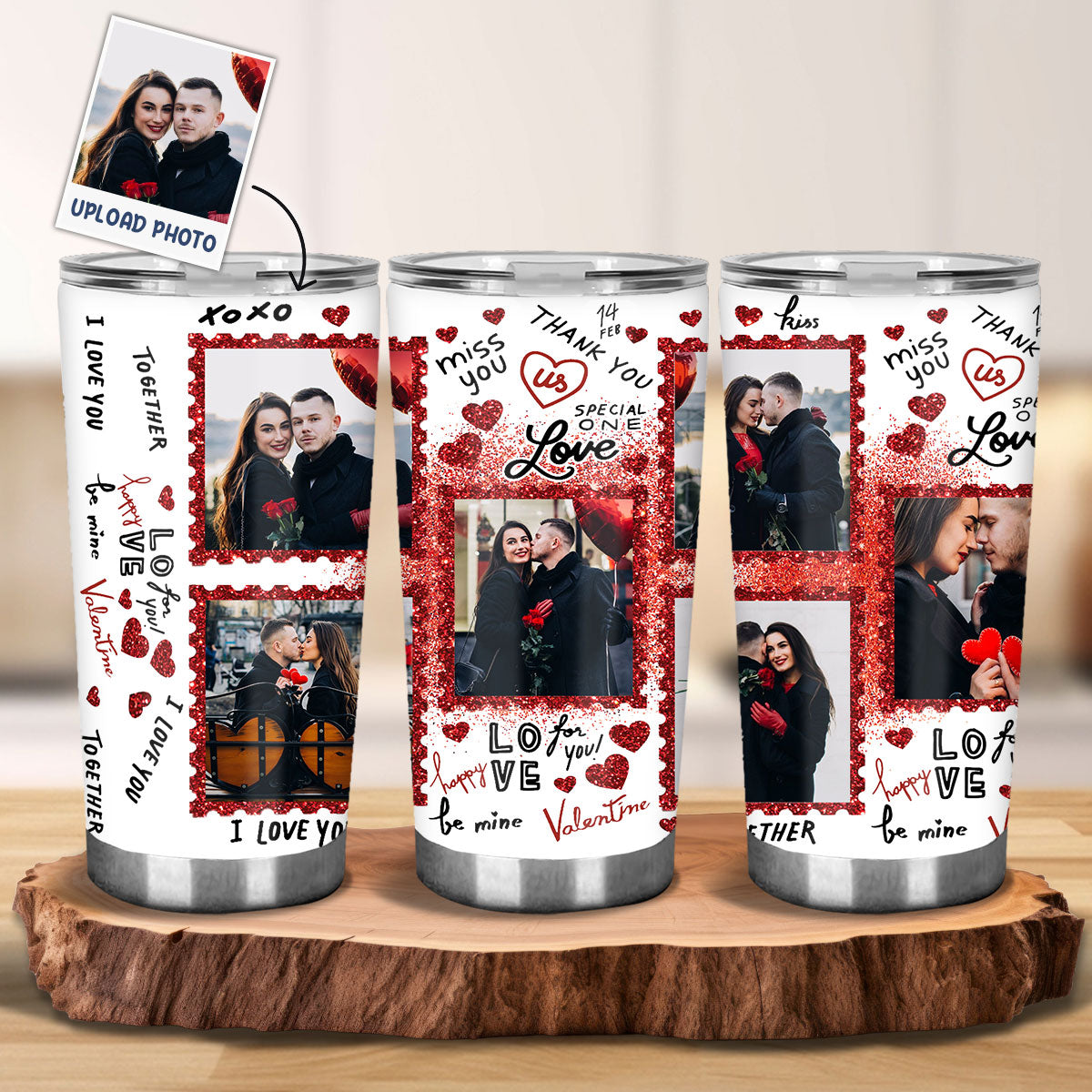 Be My Valentine Personalized Insulated Tumbler, Couple 30oz Tumbler, Valentine's Day Gifts