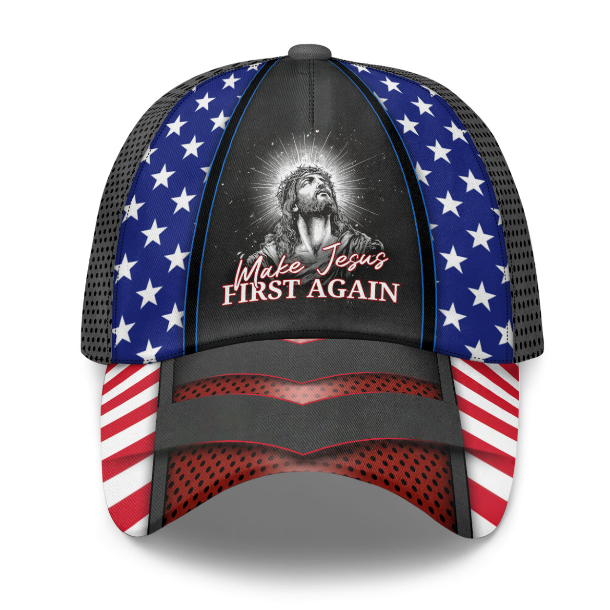 Make Jesus First Again Classic Cap, Cap For Men, Christian Baseball Cap, Christian Gifts For Men, Patriotic Gift