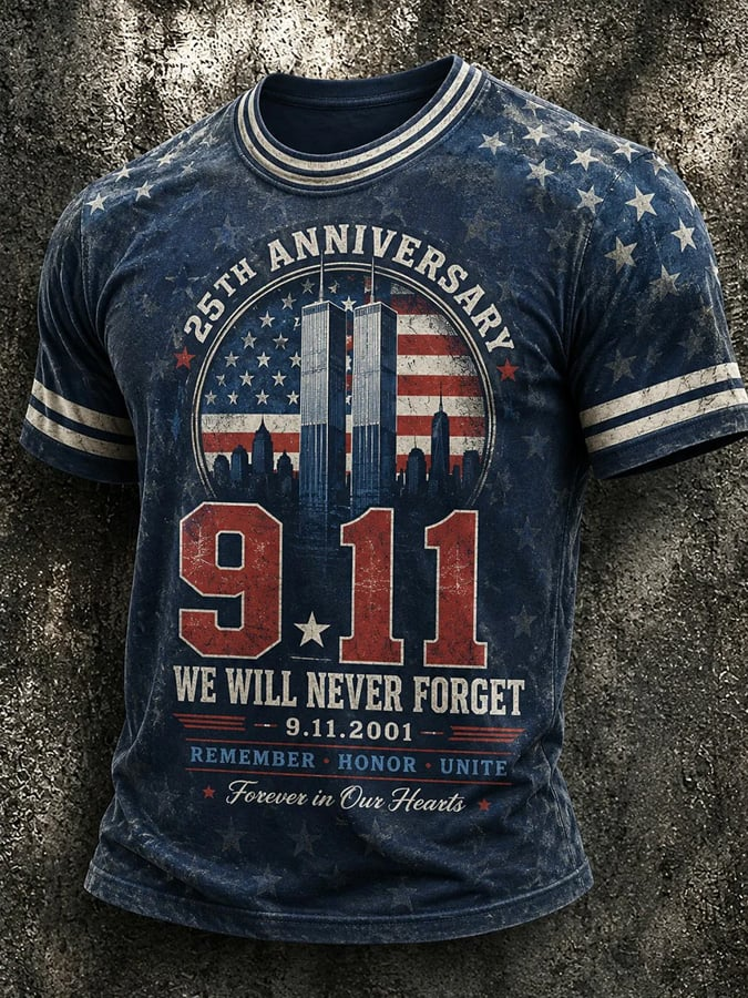 Remember Honor Unite 9 11 Vintage Shirt, Patriotic T-Shirt For Men, Memorial Shirt