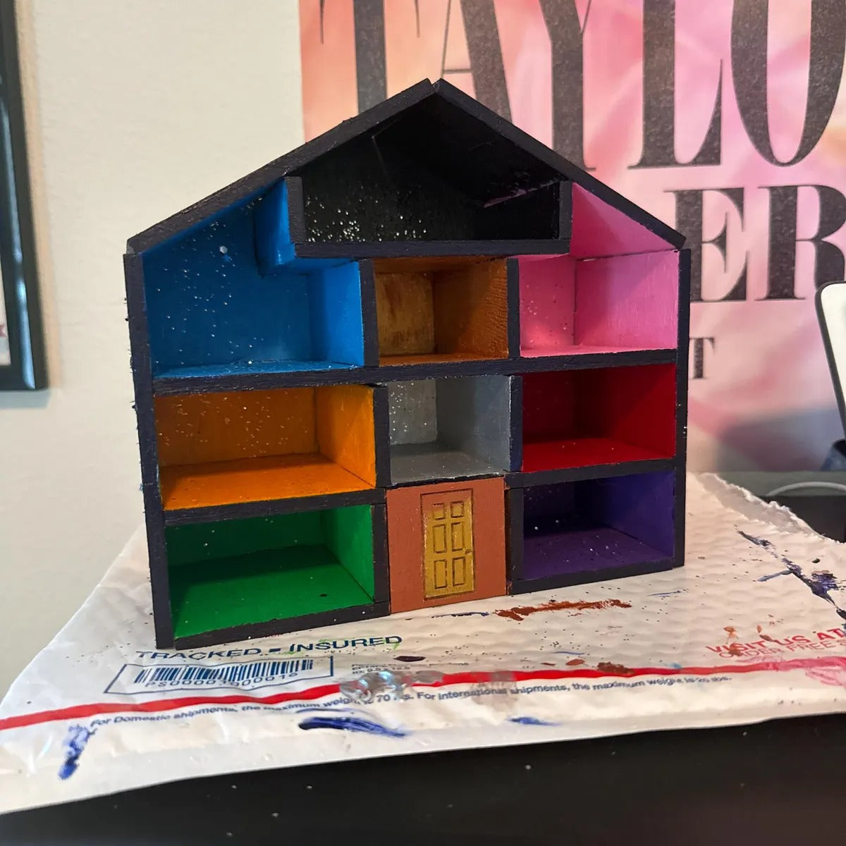 Lover House Wood Craft Miniature Wooden House Gift For Swifties CustomFam