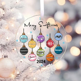 Merry Swiftmas Acrylic Ornament, Swiftie Ornament, The Eras Tour 2024, Gift For Swifties